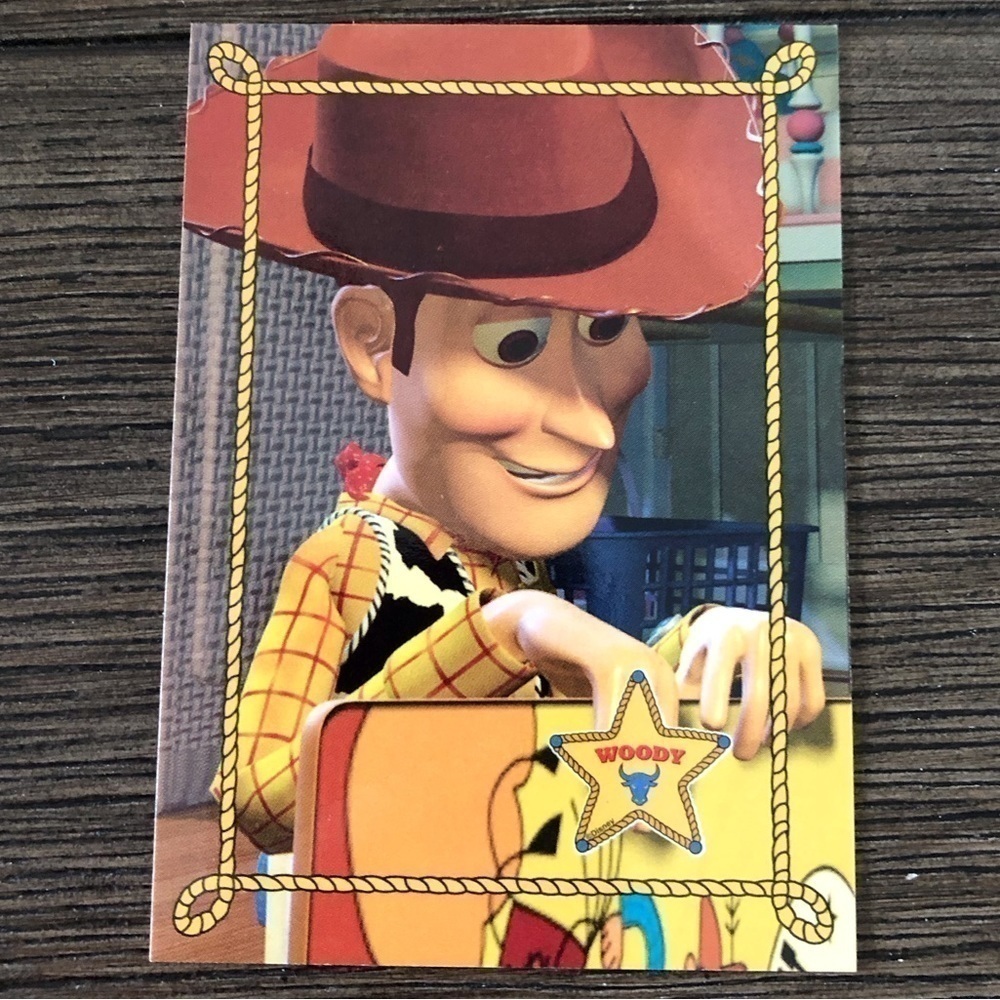 Disney Toy Story 1995 trading card: Woody and His Girl #45
